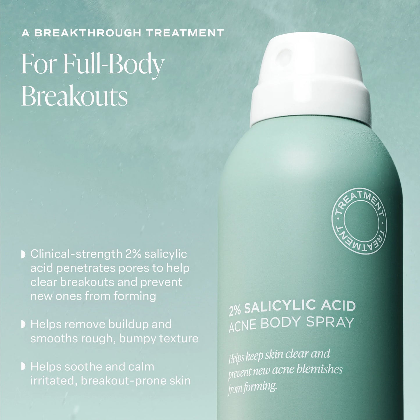 2% Salicylic Acid  Acne Body Spray