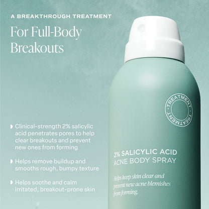 2% Salicylic Acid  Acne Body Spray
